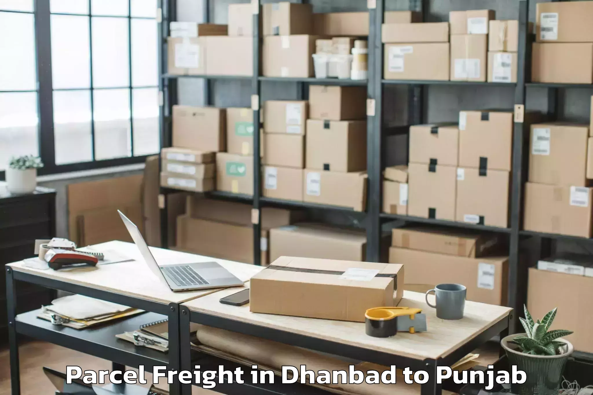 Comprehensive Dhanbad to Bhikhi Parcel Freight